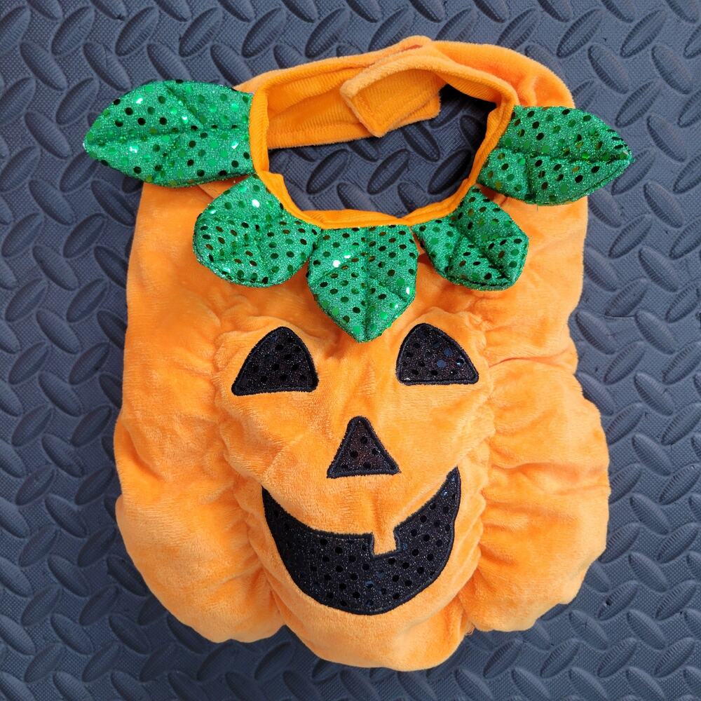 Pumpkin Dog Costume Small Halloween Dress Up